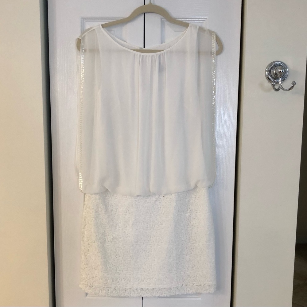 Cache Dress With White Sequins - image 1